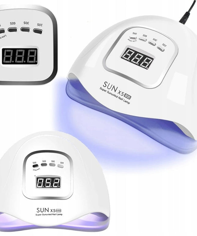 Profesionali UV/LED nagų lempa SUN X5 Max 80W – hibridiniams lakams, geliui, su laikmačiu, sensoriais ir nuimamu dugnu