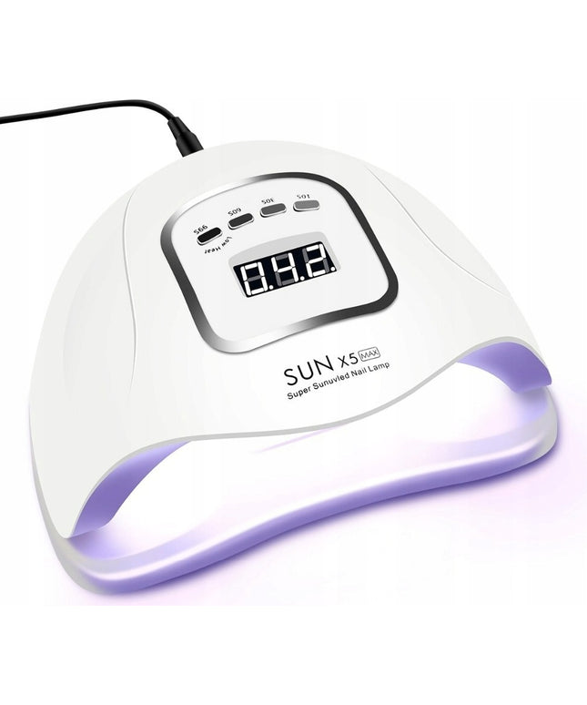 Profesionali UV/LED nagų lempa SUN X5 Max 80W – hibridiniams lakams, geliui, su laikmačiu, sensoriais ir nuimamu dugnu