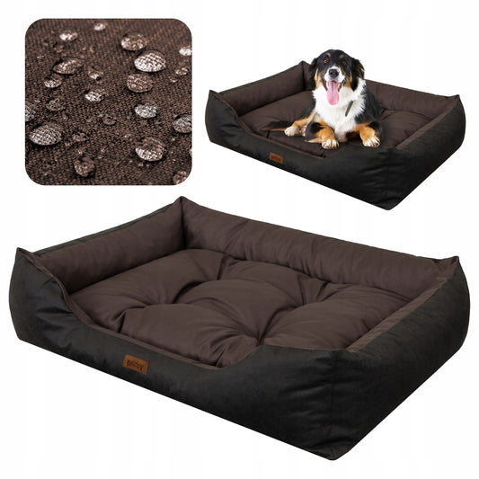 Didelis tvirtas XXL šuns guolis Puffy 114x84 cm – neperšlampamas guolis vokiečių aviganiui, labradorui, dobermanui