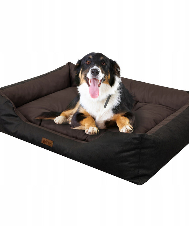 Didelis tvirtas XXL šuns guolis Puffy 114x84 cm – neperšlampamas guolis vokiečių aviganiui, labradorui, dobermanui