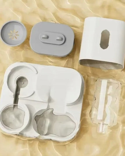 Šuns ir katės dubenėlių rinkinys su vandens dozatoriumi, automatinė šėrykla ir girdykla 650 ml