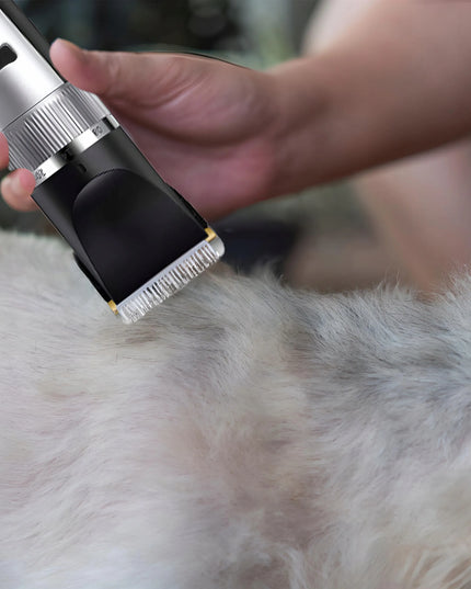 Šunų ir gyvūnų kirpimo mašinėlė, belaidis rinkinys, tyli, LCD ekranas, 9W