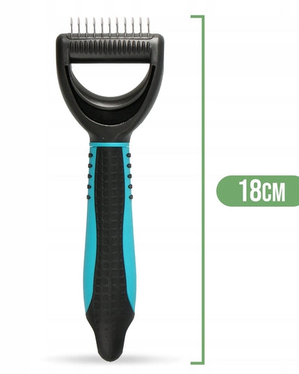 Šunų ir kačių kailio šukos, filcakas, 18 cm, 11 dantukų