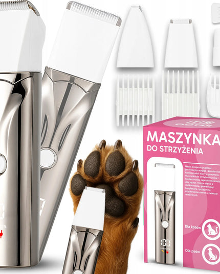 Šunų kirpimo mašinėlė RETOO, trimeris gyvūnams, tylus veikimas, kirpimo rinkinys