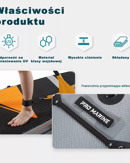 SUP lenta 305 cm STAND UP PADDLE PRO MARINE rinkinys + sėdynė ir priedai