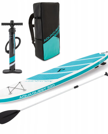 SUP lenta AQUA QUEST 320 x 81 x 15 CM mega rinkinys 7v1 INTEX