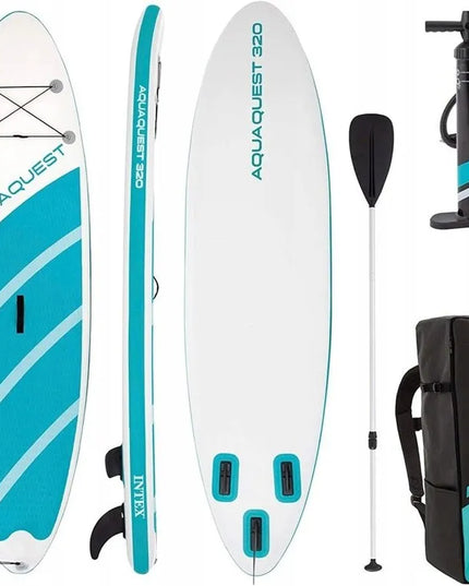 SUP lenta AQUA QUEST 320 x 81 x 15 CM mega rinkinys 7v1 INTEX