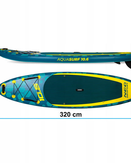 SUP lenta AQUASURF 320 x 84 x 15 cm Neo-Sport, pilnas komplektas