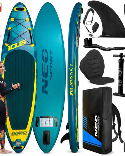 SUP lenta AQUASURF 320 x 84 x 15 cm Neo-Sport, pilnas komplektas
