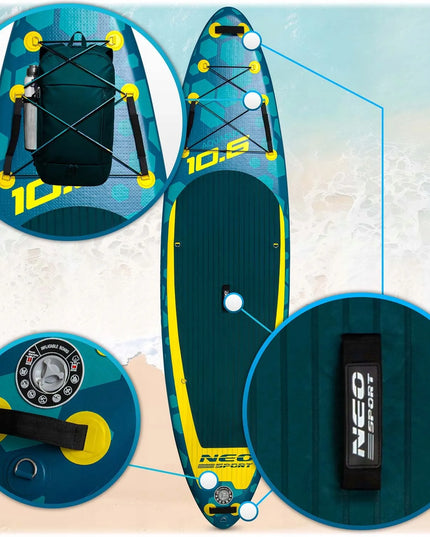 SUP lenta, irklentė AQUASURF 320 x 84 x 15 cm Neo-Sport, pilnas komplektas