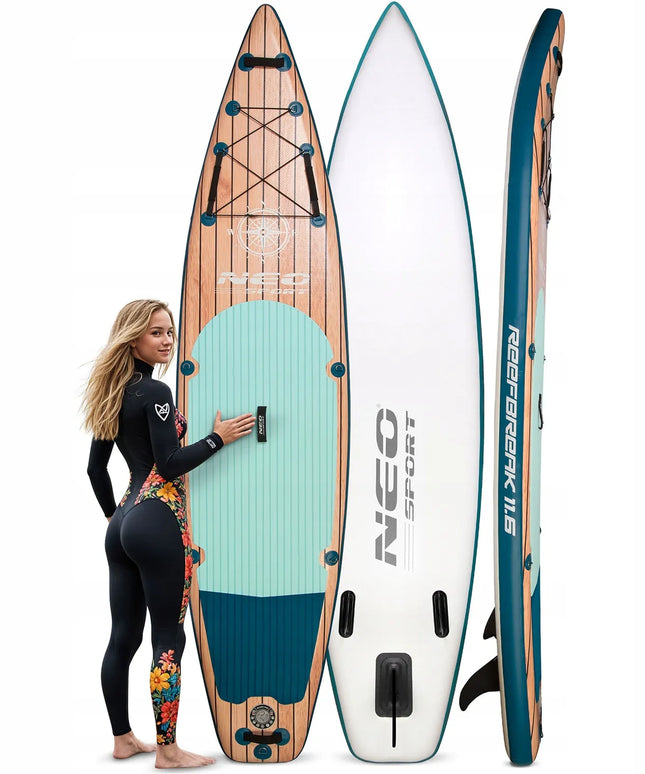 SUP lenta, irklentė REEFBREAK 350 x 81 x 15 cm Neo-sport visas plaukimo rinkinys