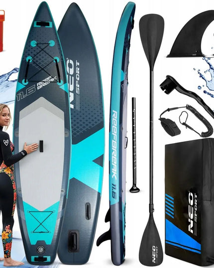 SUP lenta Neo-sport Reefbreak 350 x 81 x 15 cm visapusiškas rinkinys