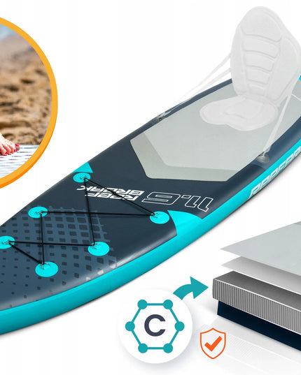 SUP lenta Neo-sport Reefbreak 350 x 81 x 15 cm visapusiškas rinkinys