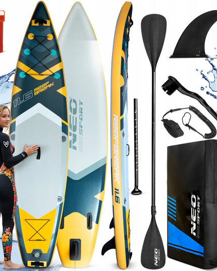 SUP lenta Neo-sport Reefbreak 350 x 81 x 15 cm, visas komplektas plaukiojimui