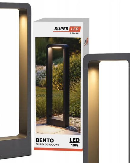 SuperLED Bento lauko LED lempa, 60 cm, 10W, 700lm, stulpas, 4000K