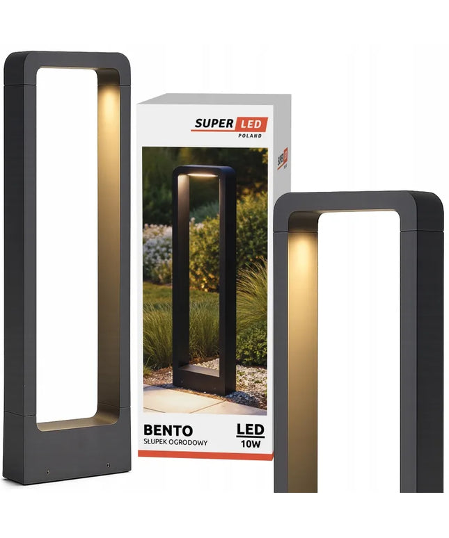 SuperLED Bento lauko LED lempa, 60 cm, 10W, 700lm, stulpas, 4000K