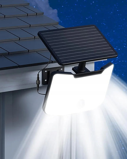 SuperLED Merkury II LED saulės prožektorius, 800 lm, 6000K su judesio ir prieblandos jutikliu