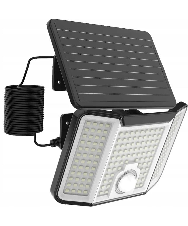 SuperLED Merkury II LED saulės prožektorius, 800 lm, 6000K su judesio ir prieblandos jutikliu