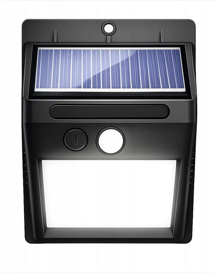 SuperLED saulės energija maitinamas LED lauko šviestuvas su judesio ir prieblandos jutikliu