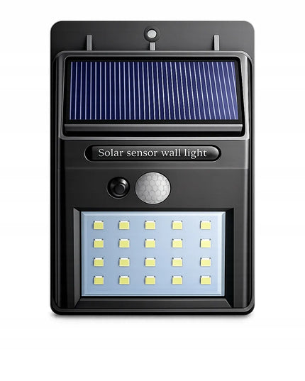 SuperLED saulės energija maitinamas LED lauko šviestuvas su judesio ir prieblandos jutikliu