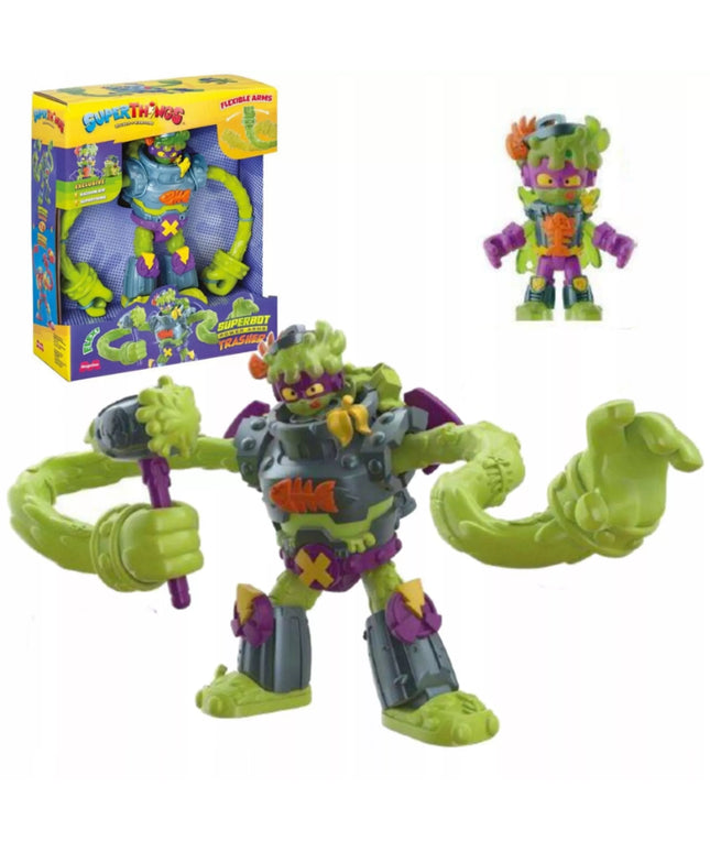 SUPERTHINGS Trasher Superbot robotas su „Power Arms“ figūrėlė ir priedai