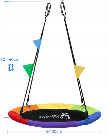 Sūpynės-lizdas SEVERNO Kids BONBON 150 kg 100 cm XXL