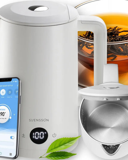 SVENSSON išmanusis elektrinis belaidis virdulys, 1,7 l, 2200 W, WiFi, TUYA