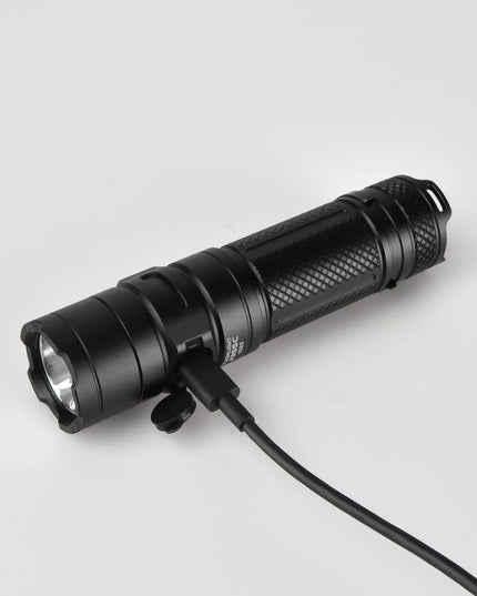 Taktinis LED žibintuvėlis Videx, 4000lm, USB-C, atsparus vandeniui