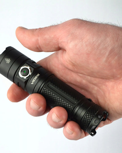 Taktinis LED žibintuvėlis Videx, 4000lm, USB-C, atsparus vandeniui