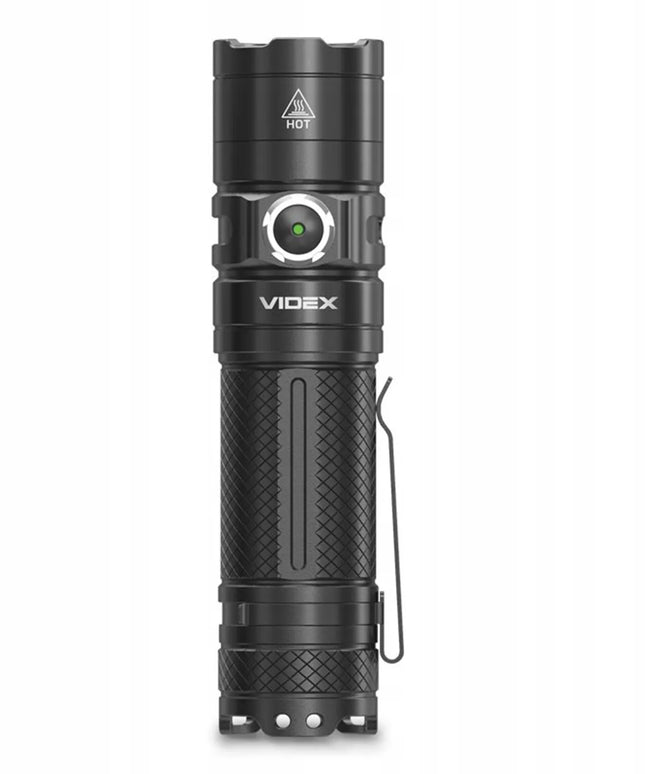 Taktinis LED žibintuvėlis Videx, 4000lm, USB-C, atsparus vandeniui