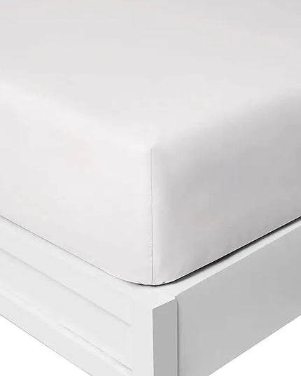 Tarino premium medvilninė paklodė su guma 90x200 cm, balta