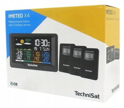 TechniSat IMETEO X4 meteorologinė stotelė su 3 išoriniais jutikliais ir DCF laikrodžiu