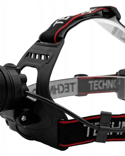 Technoid 500L PRO LED žibintuvėlis ant galvos, 5000 lm, 1000 m nuotolis, su priedais