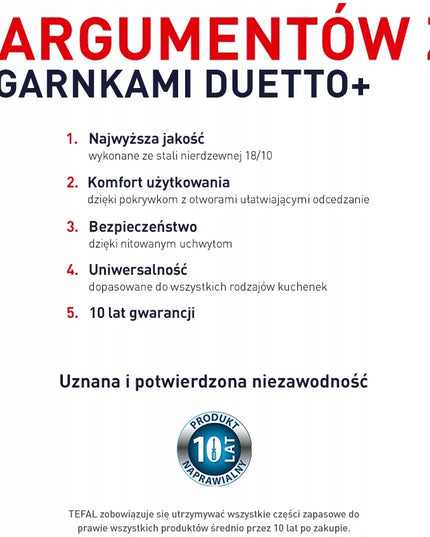 Tefal DUETTO+ puodų rinkinys, 7 dalys