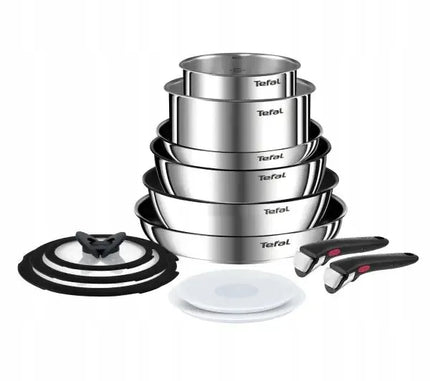 Tefal Ingenio Emotion puodų ir keptuvių rinkinys, 13 dalių, nerūdijantis plienas