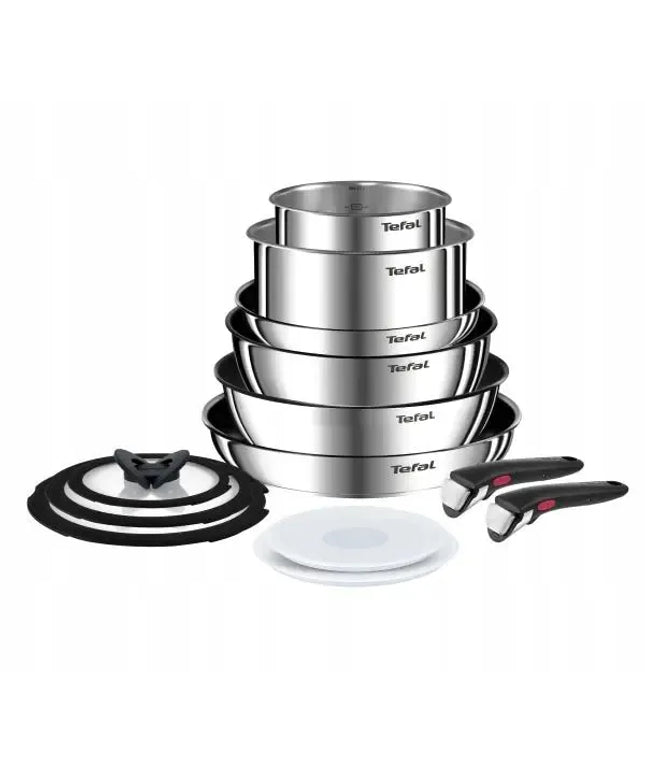 Tefal Ingenio Emotion puodų ir keptuvių rinkinys, 13 dalių, nerūdijantis plienas