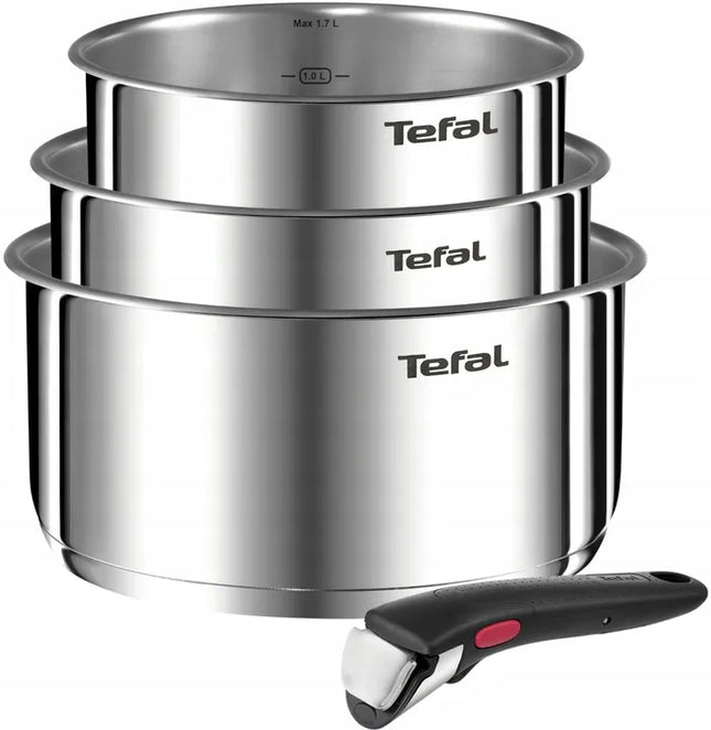 TEFAL INGENIO EMOTION puodų rinkinys 16/18/20 nerūdijantis plienas INOX indukcija dujos
