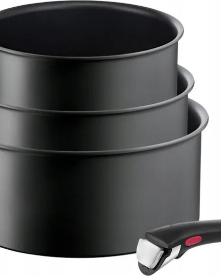 TEFAL Ingenio Ultimate puodų rinkinys 16/18/20 cm, titano danga, indukcija ir dujos