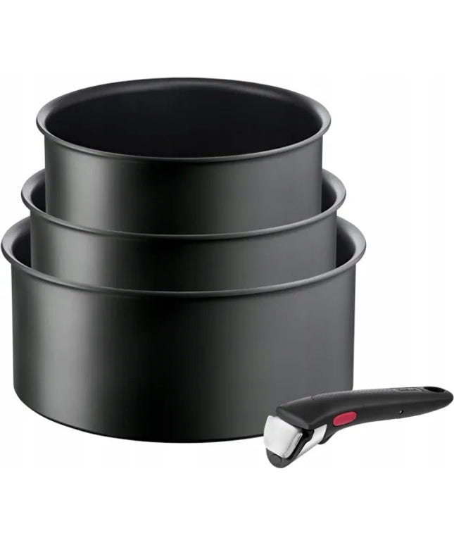 TEFAL Ingenio Ultimate puodų rinkinys 16/18/20 cm, titano danga, indukcija ir dujos