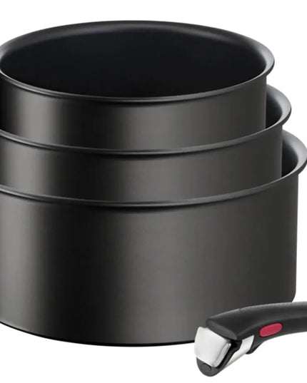 TEFAL Ingenio Ultimate puodų rinkinys 16/18/20 cm, titano danga, indukcija ir dujos