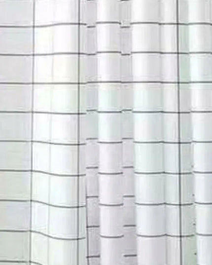 Tekstilinė dušo užuolaida 180x180 cm balta dušui ir voniai