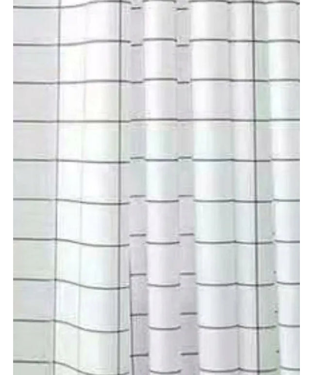 Tekstilinė dušo užuolaida 180x180 cm balta dušui ir voniai