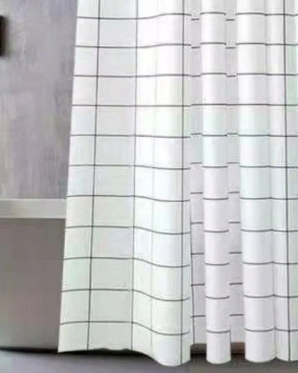 Tekstilinė dušo užuolaida 180x180 cm balta dušui ir voniai