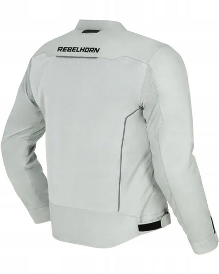 Tekstilinė motociklininko striukė vyrams Rebelhorn Wave Grey