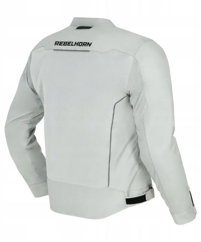 Tekstilinė motociklininko striukė vyrams Rebelhorn Wave Grey