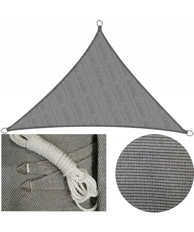 Terasinis tentas Gutex HDPE 3,6x3,6x3,6m šešėliavimo tinklelis pilkas 170g/m2