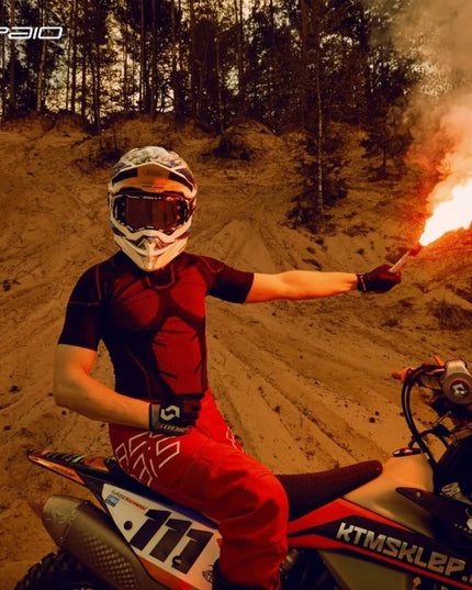 Termoaktyvi motociklininko kaukė SPAIO Rapid, orui laidi, pilka, S/M
