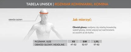 Termoaktyvi vilnonė balaklava motociklui L/XL