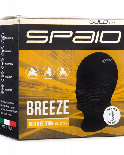 Termoaktyvinė motociklininko kaukė SPAIO Breeze juoda mėlyna S/M
