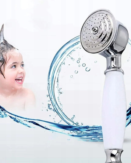 Terra Home retro žalvarinis chromuotas dušo ragelis